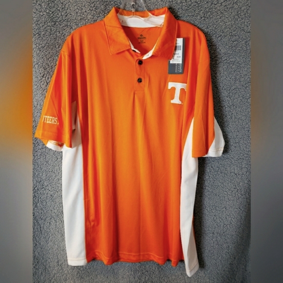 Knights Apparel Other - NCAA Tennessee Volunteers Men's Polo Shirt Size XL(46-48) Orange White NWT